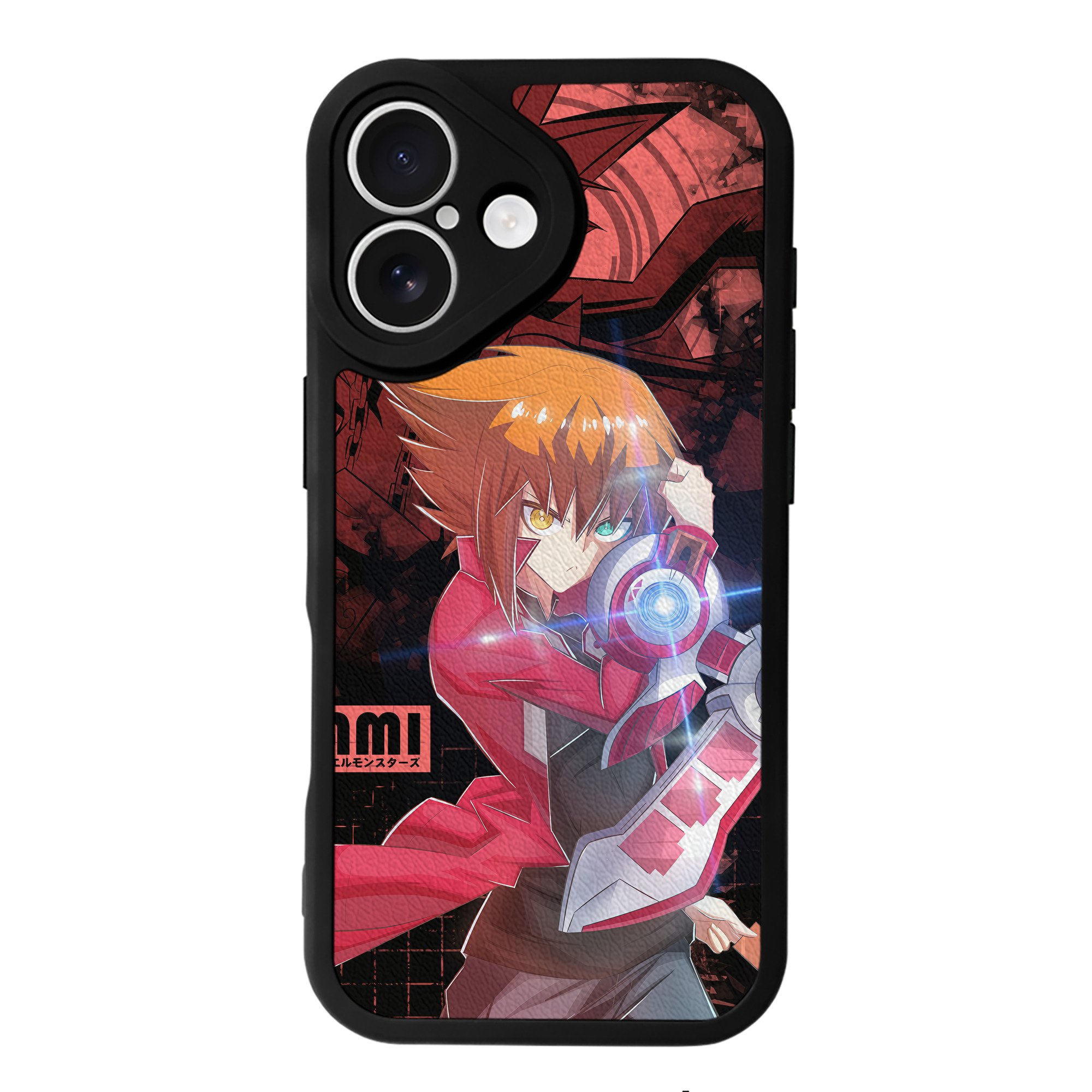 （画像用） 遊☆戯☆王 Yu-Gi-Oh! 【iPhone 16シリーズ対応】シリコンスマホケース（レザー調） 材質：シリコン